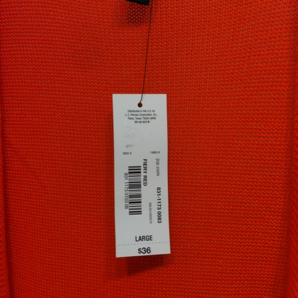 Worthington orange open front sweater - Picture 3 of 7